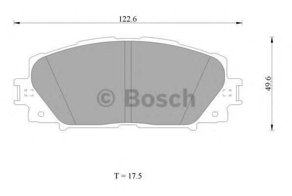 BOSCH 0986AB1423 Комплект гальмівних колодок, дискове гальмо