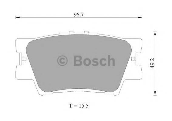 BOSCH 0986AB2271 Комплект гальмівних колодок, дискове гальмо