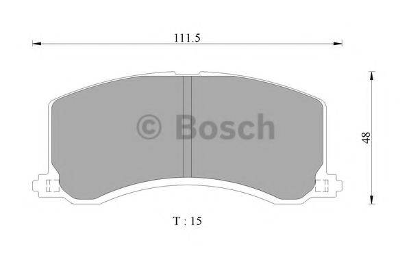 BOSCH 0986AB2318 Комплект гальмівних колодок, дискове гальмо