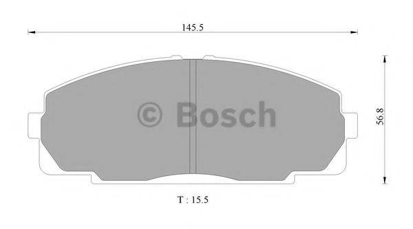 BOSCH 0986AB2338 Комплект гальмівних колодок, дискове гальмо