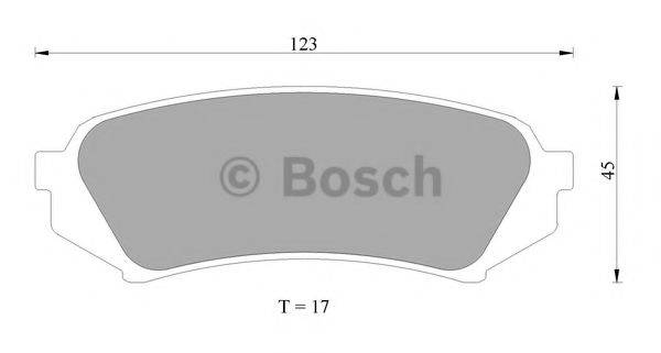 BOSCH 0986AB2606 Комплект гальмівних колодок, дискове гальмо