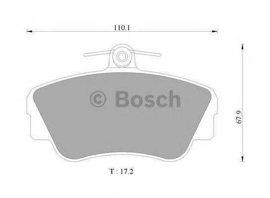 BOSCH 0986AB4442 Комплект гальмівних колодок, дискове гальмо