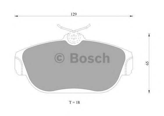 BOSCH 0986AB4685 Комплект гальмівних колодок, дискове гальмо