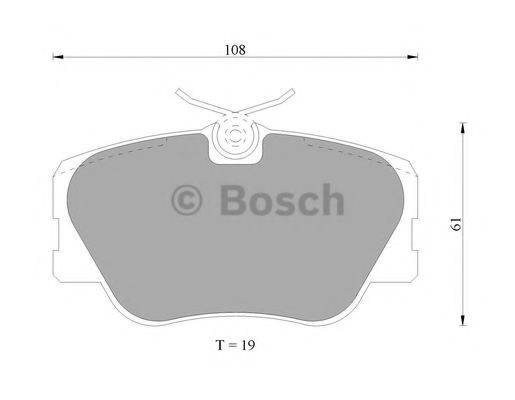 BOSCH 0986AB4690 Комплект гальмівних колодок, дискове гальмо