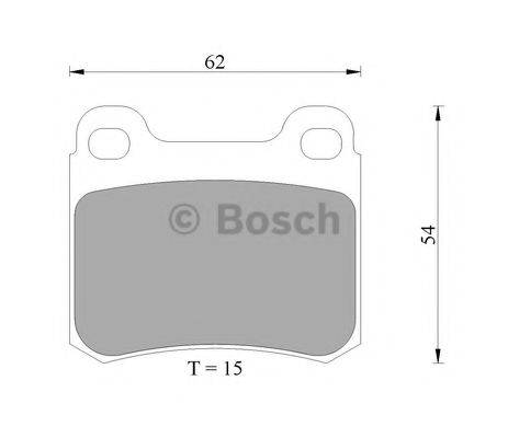 BOSCH 0986AB4728 Комплект гальмівних колодок, дискове гальмо