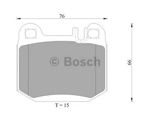 BOSCH 0986AB4981 Комплект гальмівних колодок, дискове гальмо