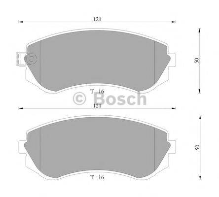 BOSCH 0986AB9031 Комплект гальмівних колодок, дискове гальмо