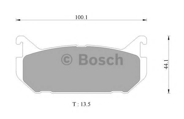 BOSCH 0986AB9060 Комплект гальмівних колодок, дискове гальмо