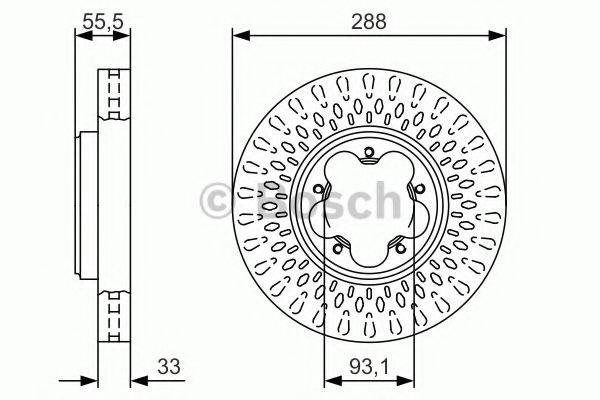 BOSCH 0986479A49 гальмівний диск