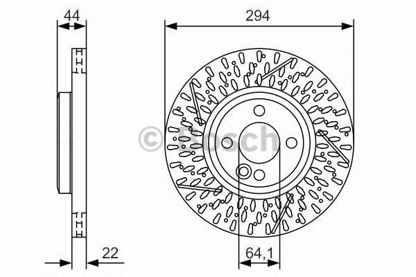 BOSCH 0986479A69 гальмівний диск