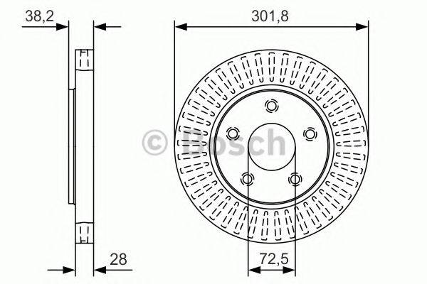 BOSCH 0986479B17 гальмівний диск