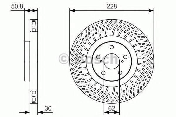 BOSCH 0986479T29 гальмівний диск