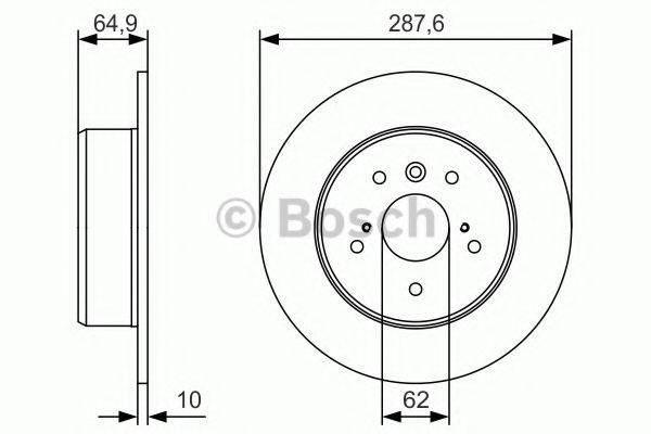 BOSCH 0986479T69 гальмівний диск