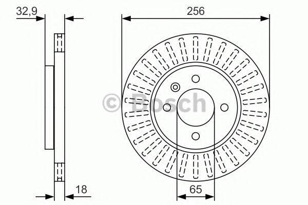 BOSCH 0986479U09 гальмівний диск