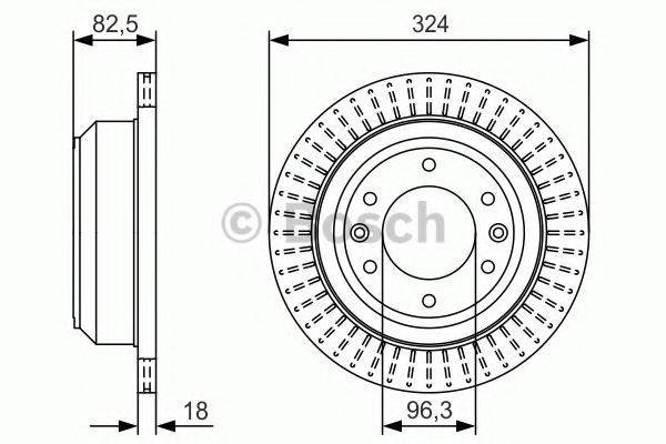 BOSCH 0986479U29 гальмівний диск