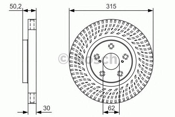 BOSCH 0986479U31 гальмівний диск