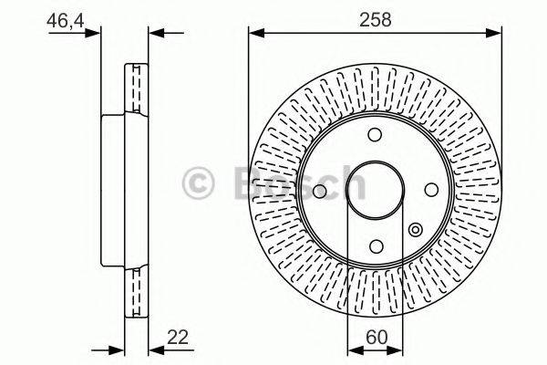 BOSCH 0986479U67 гальмівний диск