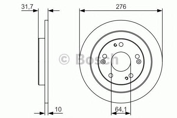 BOSCH 0986479U83 гальмівний диск