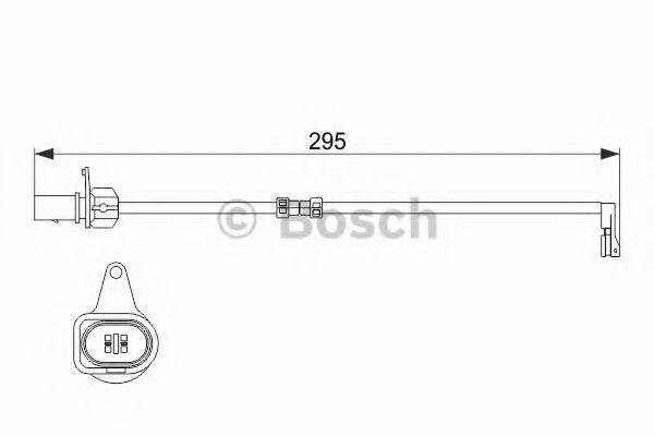 BOSCH 1987474508 Сигналізатор, знос гальмівних колодок