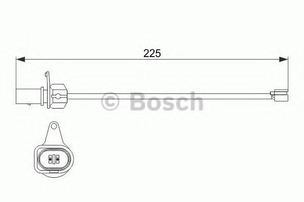 BOSCH 1987474511 Сигналізатор, знос гальмівних колодок