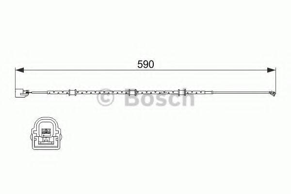 BOSCH 1987474513 Сигналізатор, знос гальмівних колодок