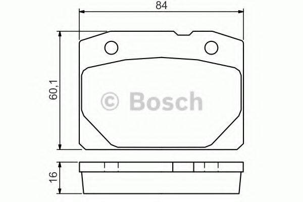 BOSCH 0986494568 Комплект гальмівних колодок, дискове гальмо