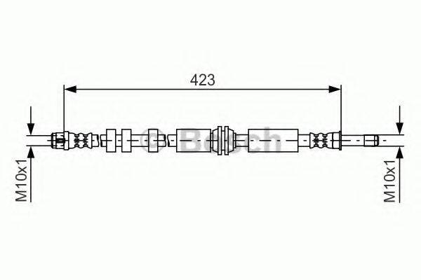 BOSCH 1987481601 Гальмівний шланг