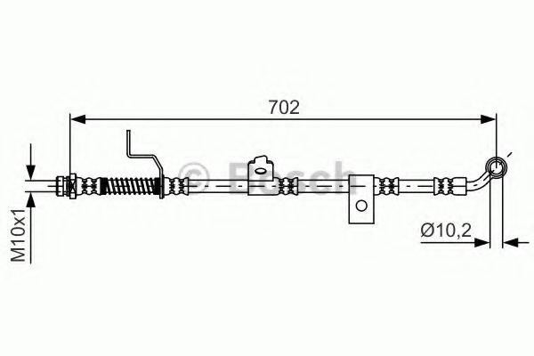 BOSCH 1987481603 Гальмівний шланг