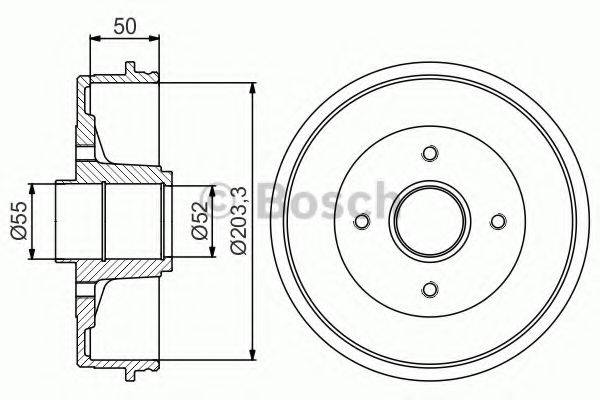 BOSCH 0986477171 Гальмівний барабан