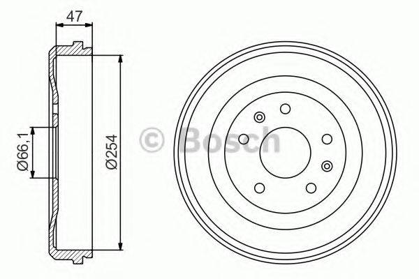 BOSCH 0986477193 Гальмівний барабан