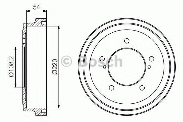 BOSCH 0986477213 Гальмівний барабан