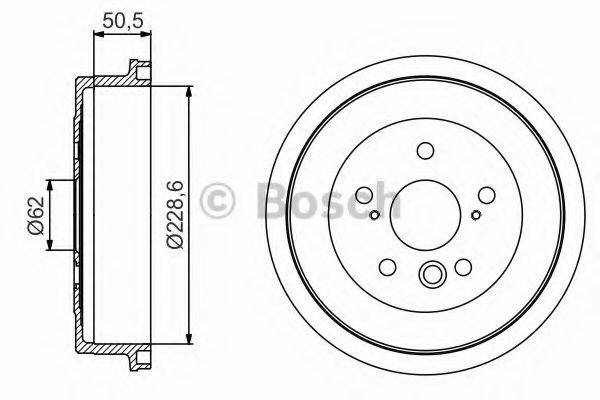 BOSCH 0986477242 Гальмівний барабан