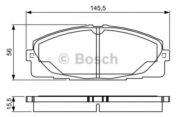 BOSCH 0986TB3214 Комплект гальмівних колодок, дискове гальмо