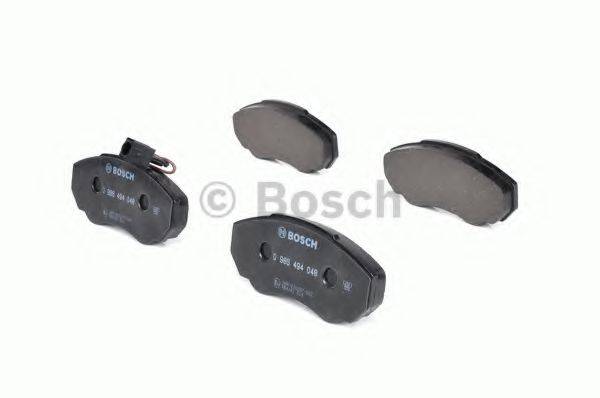 BOSCH 0986494048 Комплект гальмівних колодок, дискове гальмо