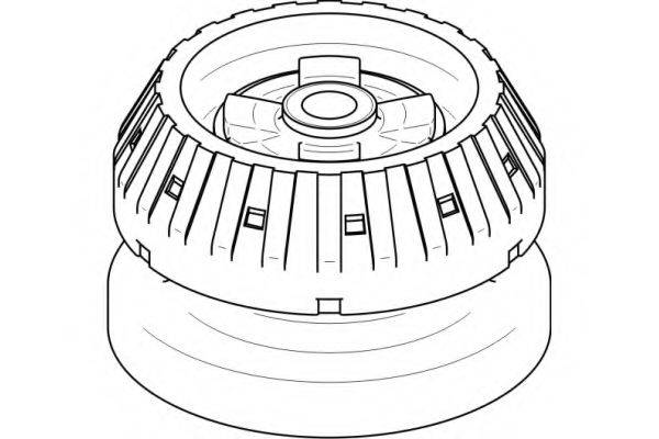 TOPRAN 401233 Опора стійки амортизатора