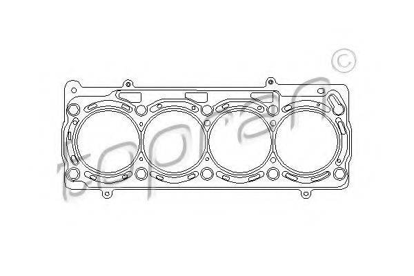 TOPRAN 111570 Прокладка, головка циліндра