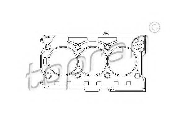 TOPRAN 111135 Прокладка, головка циліндра