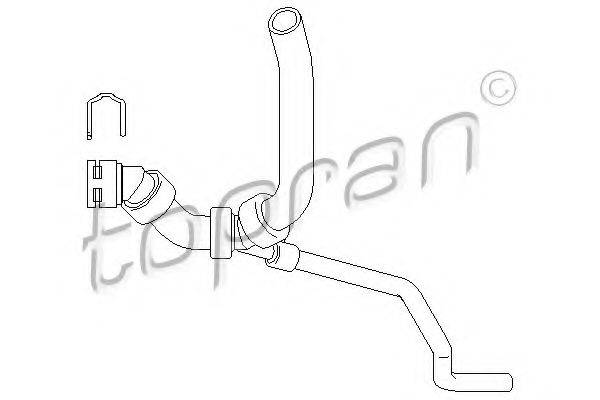 TOPRAN 111976 Шланг радіатора