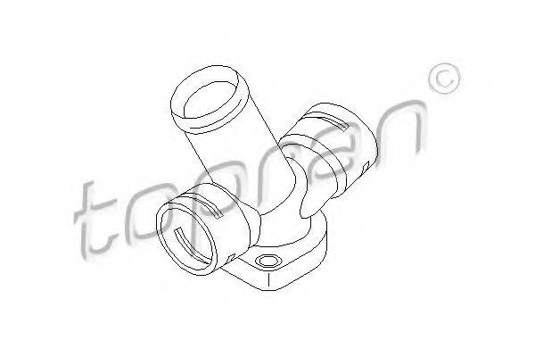 TOPRAN 107613 Фланець охолоджувальної рідини