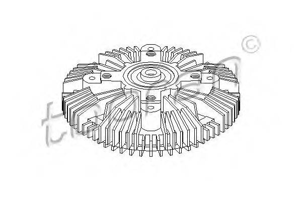 TOPRAN 109606 Зчеплення, вентилятор радіатора