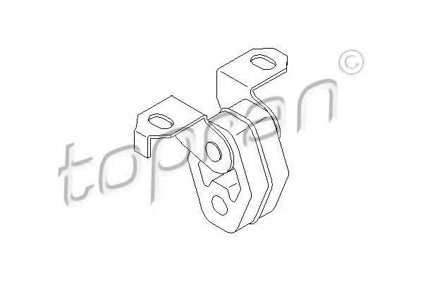 TOPRAN 108730 Кронштейн, глушник