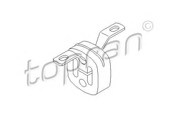 TOPRAN 107224 Кронштейн, глушник