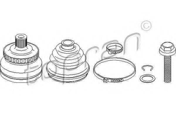 TOPRAN 103746 Шарнірний комплект, приводний вал