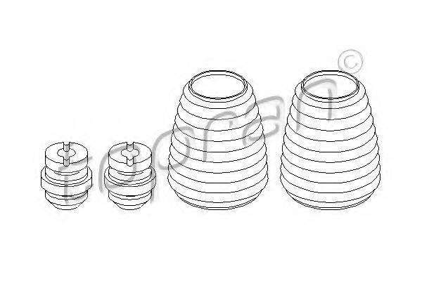 TOPRAN 914038 Пилозахисний комплект, амортизатор