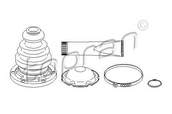 TOPRAN 111680 Комплект пильника, приводний вал