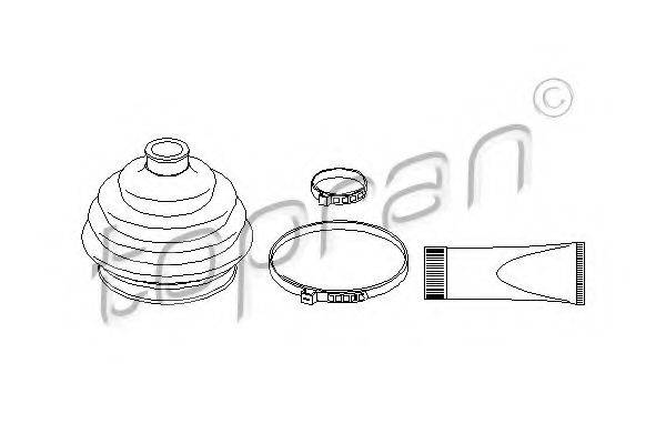 TOPRAN 108928 Комплект пильника, приводний вал