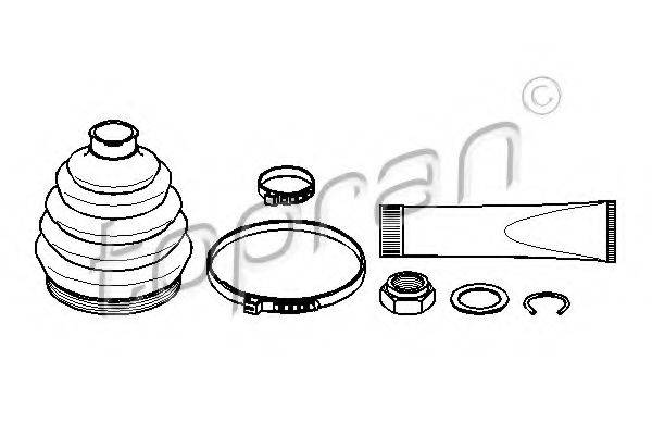 TOPRAN 102816 Комплект пильника, приводний вал