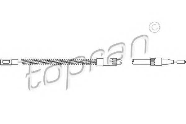 TOPRAN 103282 Трос, стоянкова гальмівна система