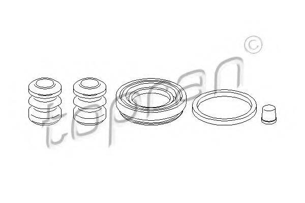 TOPRAN 109970 Ремкомплект, гальмівний супорт