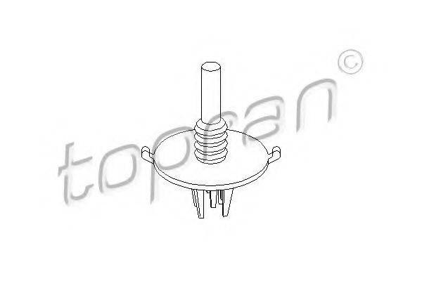 TOPRAN 103111 Затискач, молдинг / захисна накладка